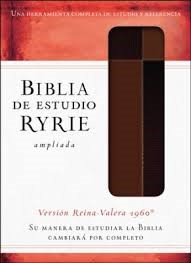 Biblia de Estudio Ryrie Ampliada Duo Tono Marrón