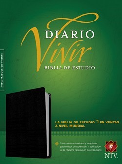 Biblia NTV de Estudio del Diario Vivir (Piel fabricada negra) [Biblia]