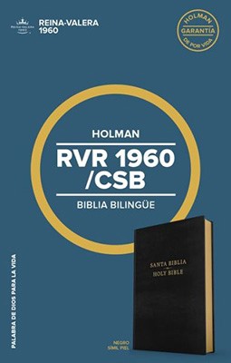 Biblia Bilingüe RVR60 / CSB Imitación Piel Negro (Tapa Suave)
