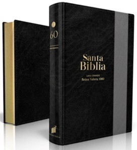 Biblia Reina Valera 1960 Letra Gigante Negro - Gris (Tapa Suave)