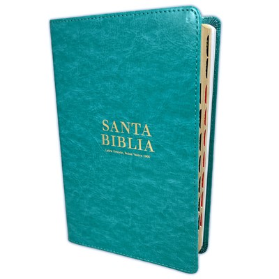 Biblia Reina Valera 1960 Letra Grande con Índice Turquesa (Tapa Suave)