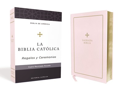 Biblia Católica Para Regalos y Ceremonias Rosa