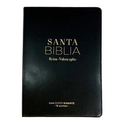 Biblia Letra Súper Gigante Reina Valera 1960 Negro