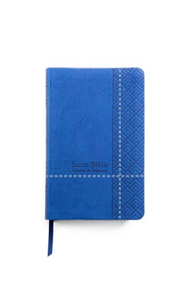 Biblia de Promesas Piel Especial Azul