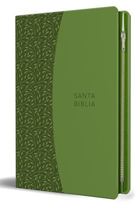 Biblia Letra Grande Reina Valera con Cierre Verde
