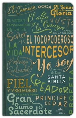 Biblia Reina Valera Letra Grande Nombre de Dios - Verde