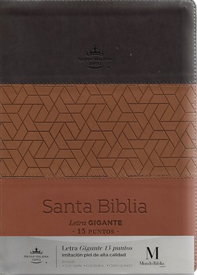 Biblia Letra Gigante Reina Valera 1960 con Cierre e índice Café