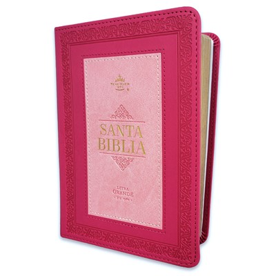 Biblia Reina Valera 1960 Compacta Letra Grande Rosa