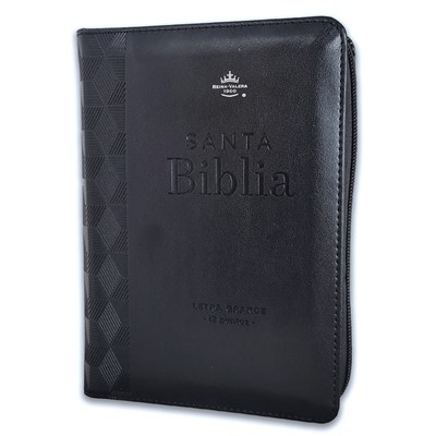 Biblia Reina Valera 1960 Letra Grande Compacta con Cierre Negro