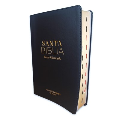 Biblia Letra Supergigante reina Valera 1960 Negro con Índice