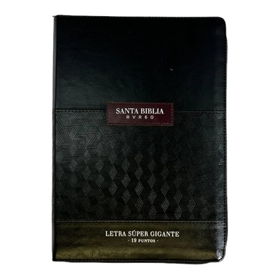 Biblia Letra Supergigante Reina Valera 1960 con Cierre e Índice Negro
