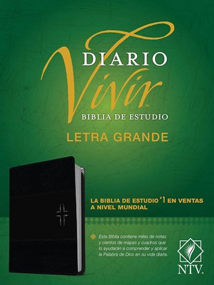 Biblia de Estudio Diario Vivir NTV Letra Grande Negro