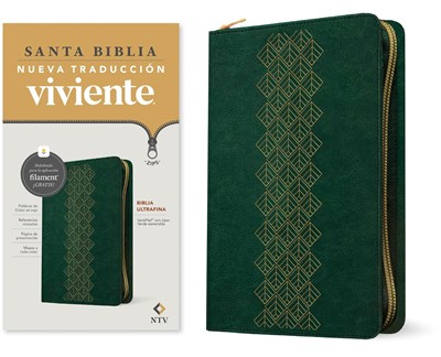 Biblia NTV Ultrafina con Cierre Verde