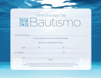 Certificado de Bautismo (Pack 6)