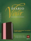 Biblia NTV de Estudio del Diario Vivir (Semi piel dos tonos rosa - café) [Biblia]