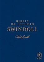Biblia de Estudio Swindoll NTV Tapa Dura Azul (Tapa Dura)