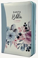 Biblia Reina Valera 1960 Letra Grande con Cierre Compacta Azul Claro (Tapa Suave)