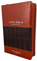 Biblia Letra Gigante Reina Valera 1960 con Cierre e Índice Café (Tapa Suave)