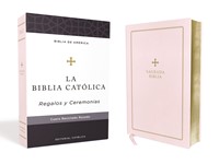 Biblia Católica Para Regalos y Ceremonias Rosa (Tapa Suave)