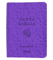 Biblia NVI Letra Grande Bolsillo Violeta (Tapa Suave)