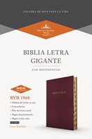 Biblia Letra Gigante Imitación Piel Borgoña Índice (Tapa Suave)