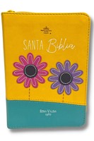 Biblia Reina Valera Bolsillo Flores Rosa Amarillo (Tapa Suave)