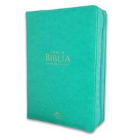 Biblia Letra Grande Reina Valera 1960 con Cierre Turquesa (Tapa Suave)