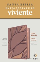 Biblia NTV Letra Grande Tamaño Personal Rosa Metal (Tapa Suave)