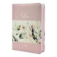 Biblia Reina Valera 1960 Letra Grande Compacta con Cierre e Índice Rosa (Tapa Suave)