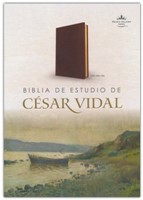 Biblia de Estudio César Vidal Símil Piel Café (Tapa Suave)