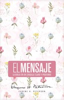 Biblia el Mensaje Tapa Dura Rosa Floral (Tapa Suave)