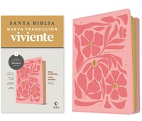 Biblia NTV Ultrafina Letra Grande Flores Rosa (Tapa Suave)