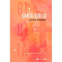 Biblia NVI Letra Grande Tapa Rústica Naranja (Tapa Rústica)