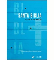 Biblia NVI Letra Grande Tapa Rústica Azul (Tapa Rústica)