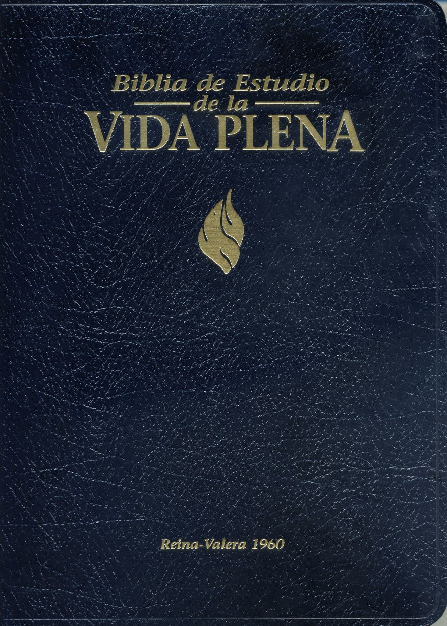 Biblia Estudio Vida Plena Piel con Índice