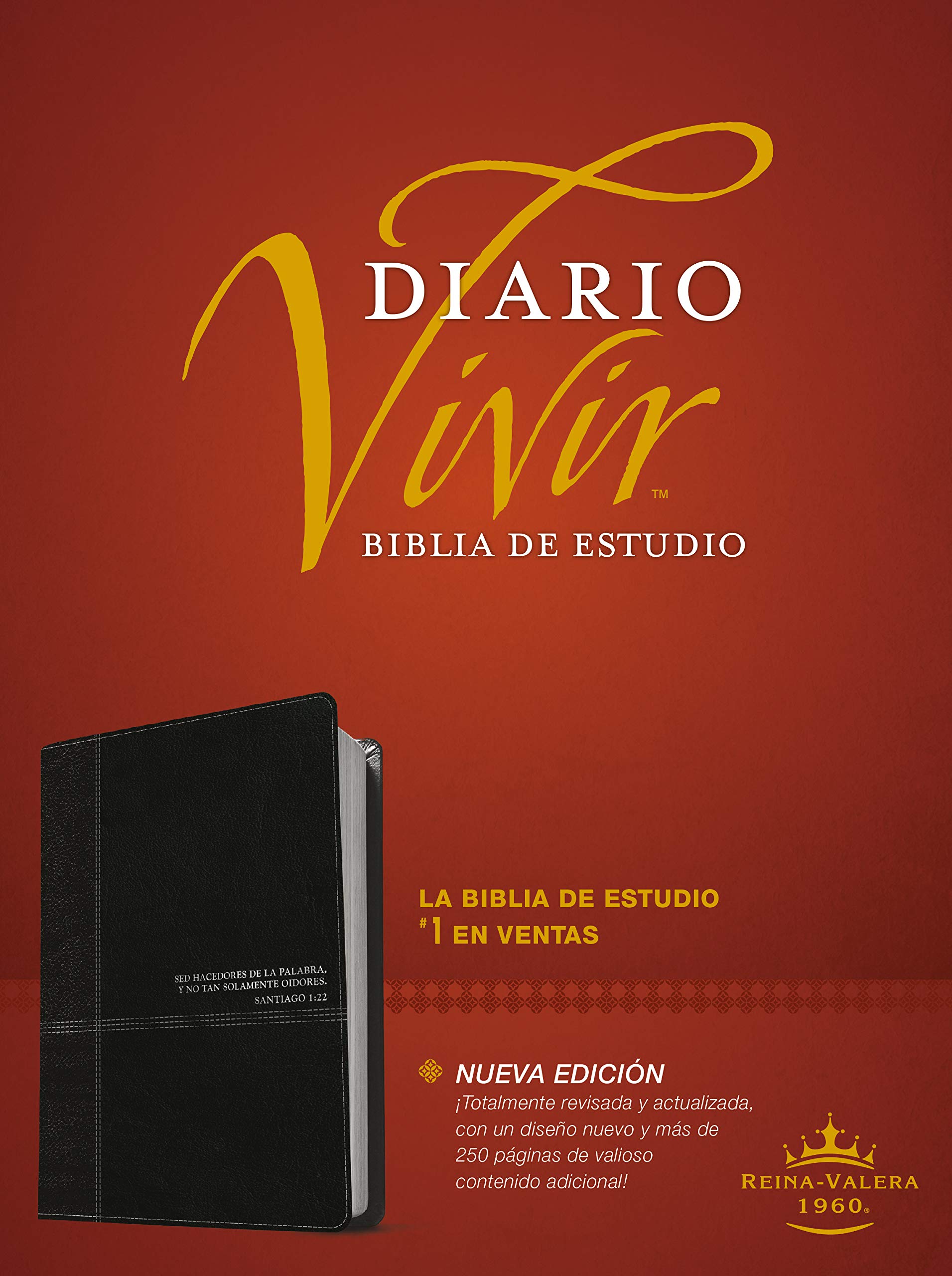 Biblia Diario Vivir RVR Letra Grande Negro Onice