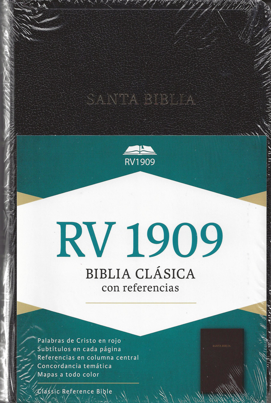 Biblia RV1909 Imitación Piel Negro
