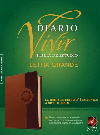 Biblia NTV de Estudio Diario Vivir Letra Grande Café