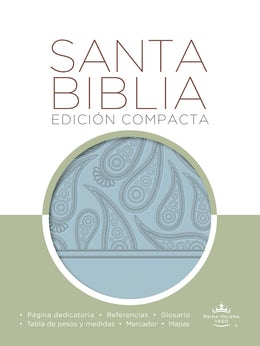 Biblia RVR60 Compacta Imitación Piel Celeste