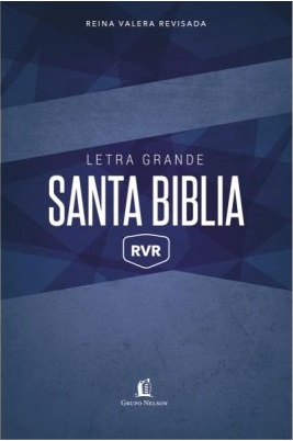 Biblia RVR Letra Grande Tapa Dura Azul