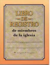 Libro de Registro de Miembros Iglesia