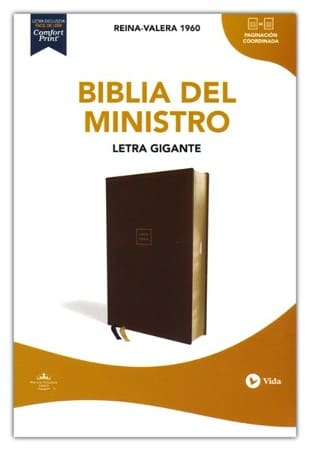 Biblia del Ministro Reina Valera Letra Gigante Café