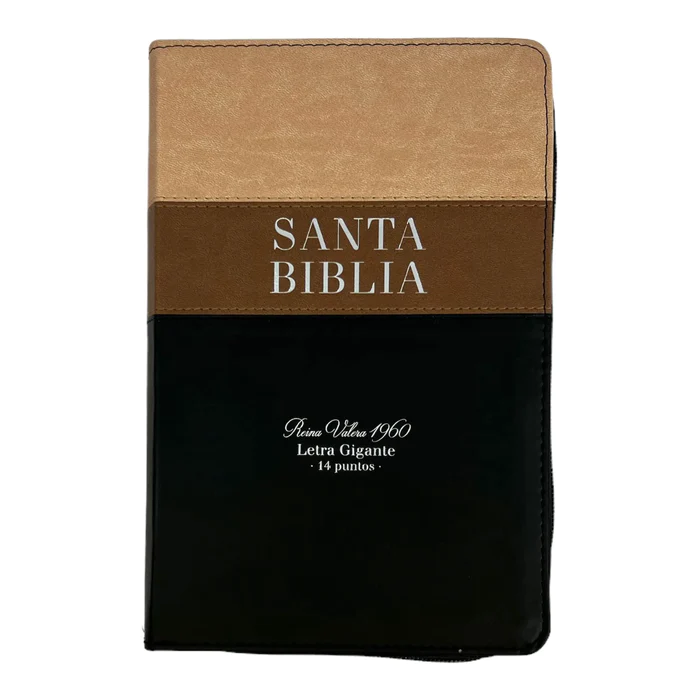 Biblia Letra Gigante Reina Valera 1960 Beige/Café/Negro