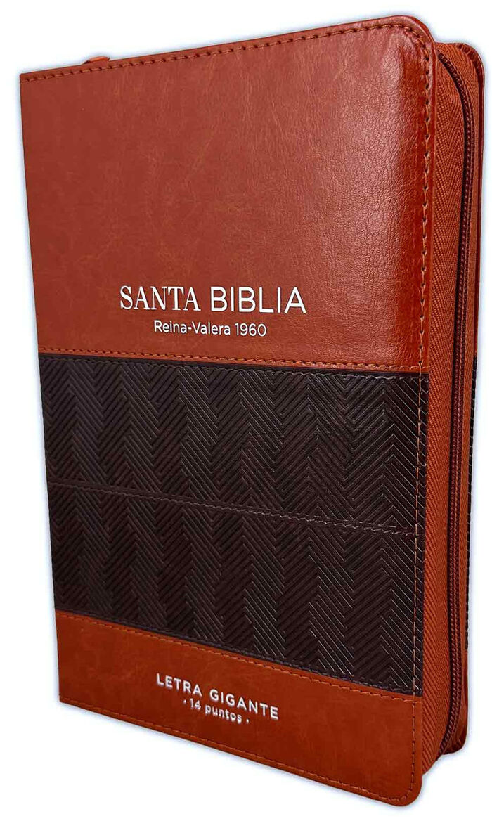 Biblia Letra Gigante Reina Valera 1960 con Cierre e Índice Café