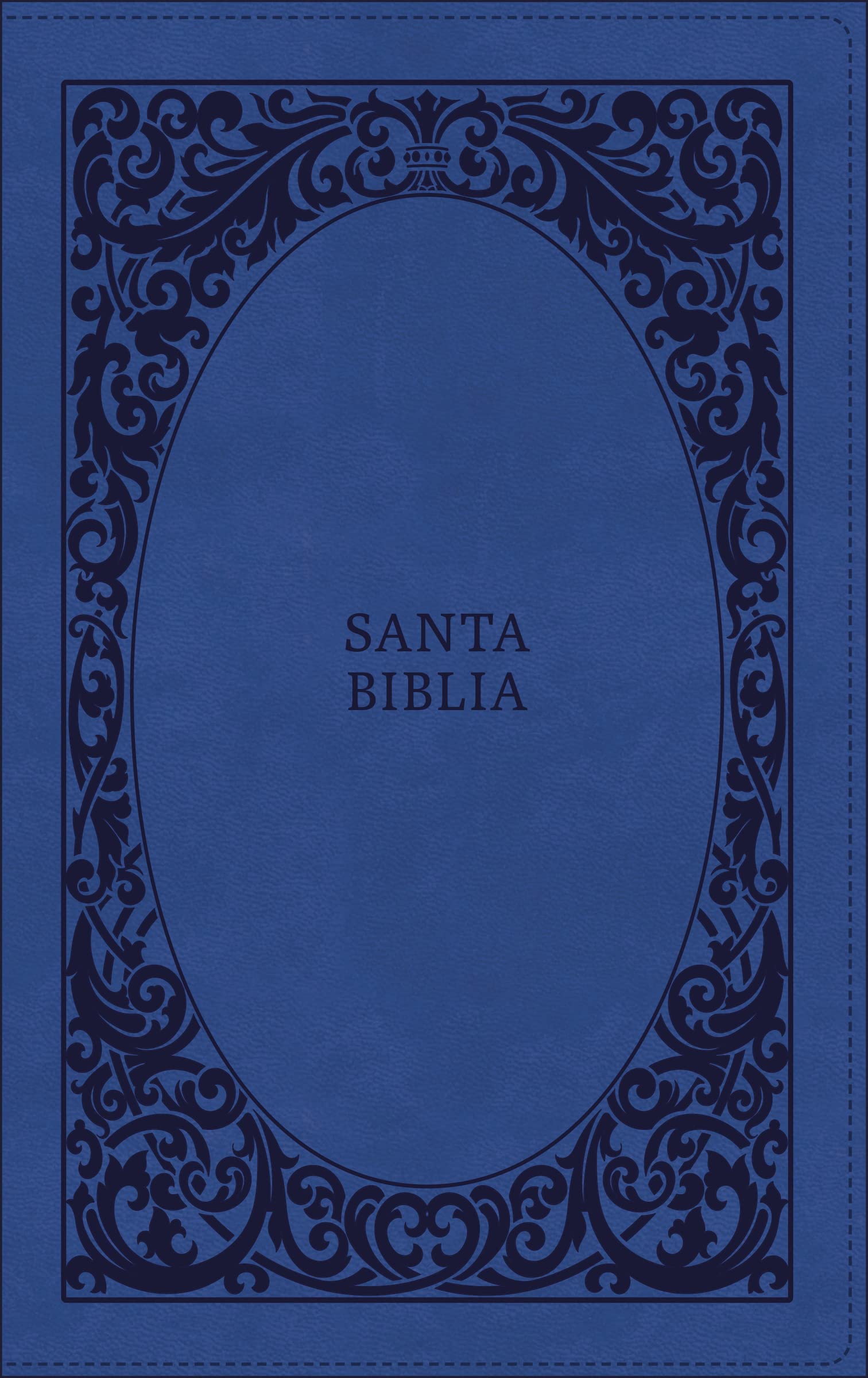 Biblia Reina Valera 1960 Letra Grande Tierra Santa con Cierre Azul
