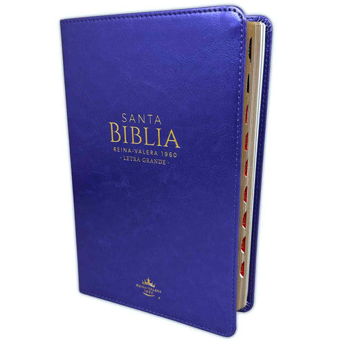 Biblia Letra Grande Reina Valera con Índice Lila