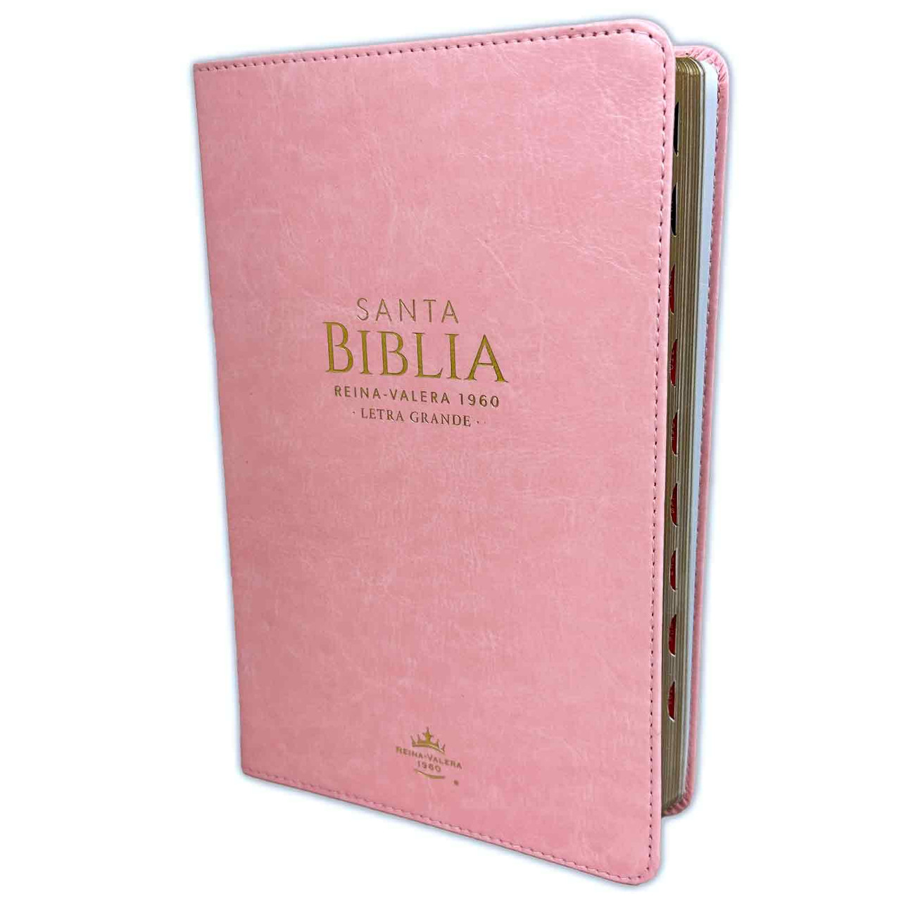 Biblia Letra Grande Reina Valera con Índice Rosa