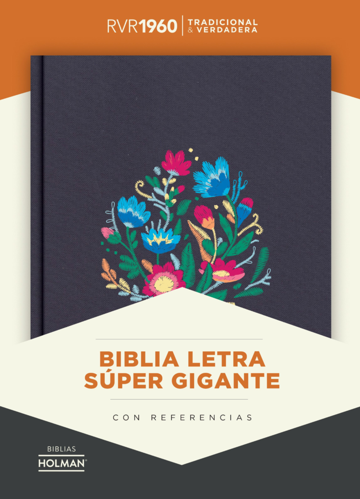 Biblia Letra Super Gigante bordado tela