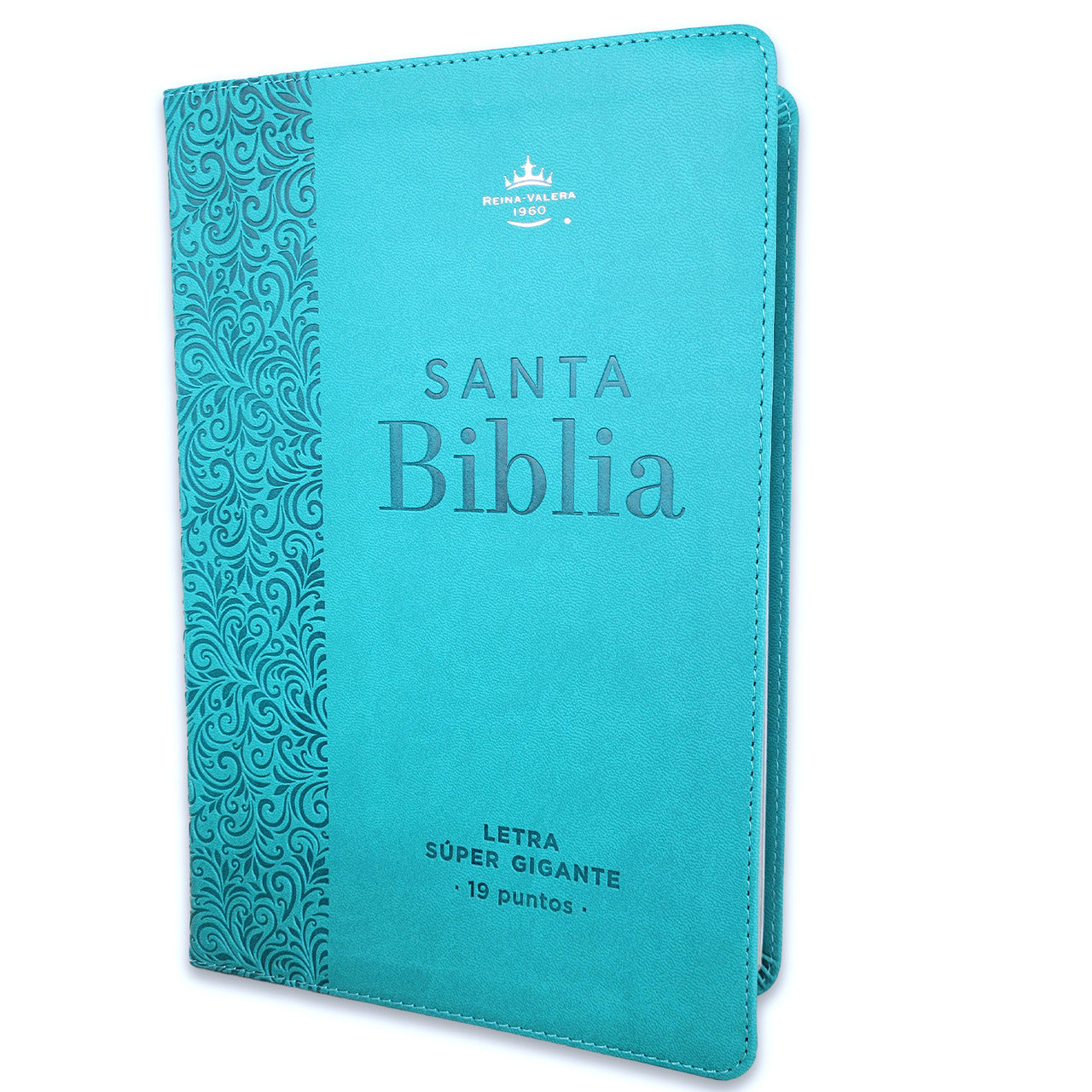 Biblia Letra Súper Gigante RVR1960 Turquesa con Índice