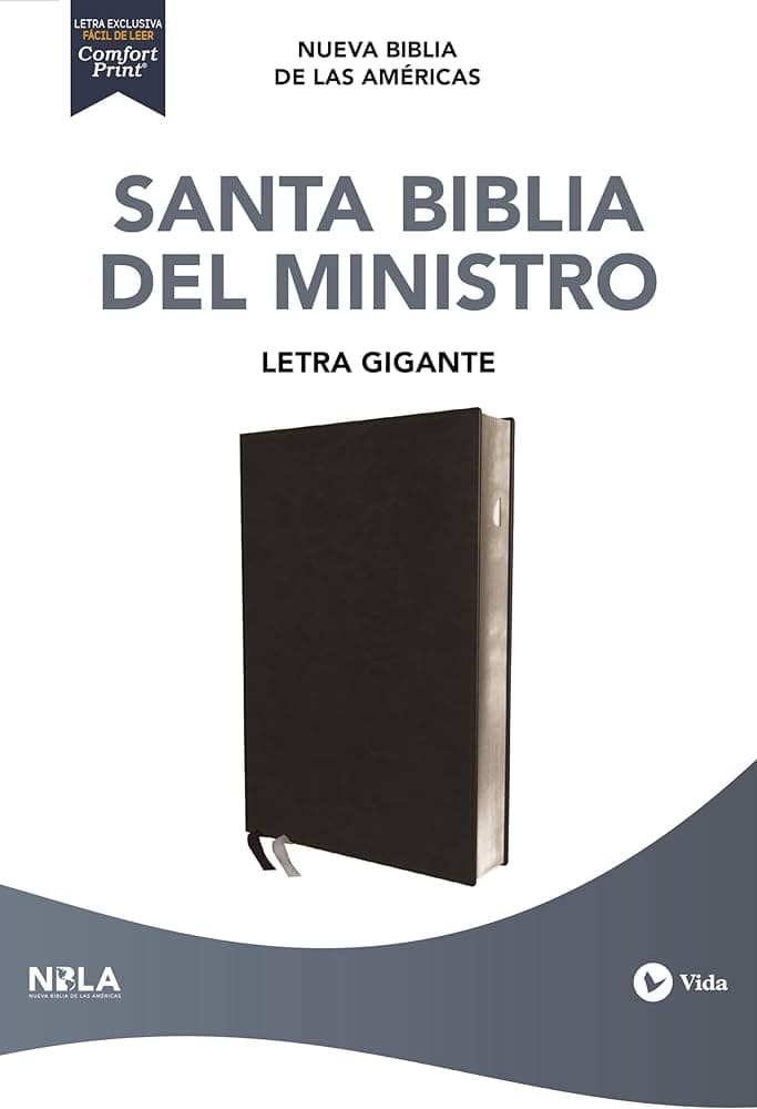 Biblia del Ministro NBLA Letra Gigante Negro